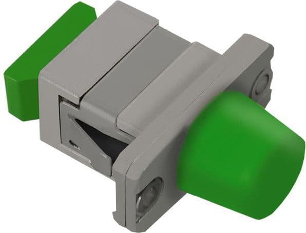 Qoltec Hybrid Simplex - Nettverkkopler - FC/APC-enkeltmodus (hunn) til SC/APC-enkeltmodus (hunn) - fiberoptisk