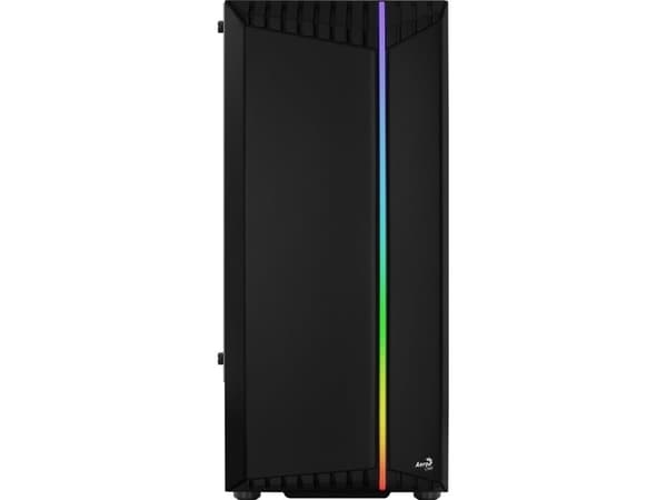AeroCool PGS V Series Bionic - Tempered Glass Edition - mid tower - ATX - genomskinlig sidopanel (härdat glas) - ingen strömförsörjning (ATX) - svart