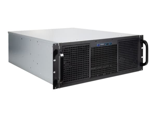 Inter-Tech IPC 4U-40255 - Rackmonterbar - 4U - SSI EEB - ingen strømforsyning (ATX) - USB Sort, Grå