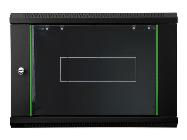 DIGITUS Dynamic Basic DN-19 16-U-EC-SW - Rack skåp - väggmontering - RAL 9005, svart - 12U - 19"