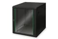 Miniatyrbild 4 av 5: DIGITUS Dynamic Basic DN-19 12U-6/6-EC-SW - Rack skåp - väggmontering - svart, RAL 9005 - 12U - 19"