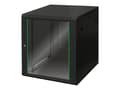 Miniatyrbild 1 av 5: DIGITUS Dynamic Basic DN-19 12U-6/6-EC-SW - Rack skåp - väggmontering - svart, RAL 9005 - 12U - 19"