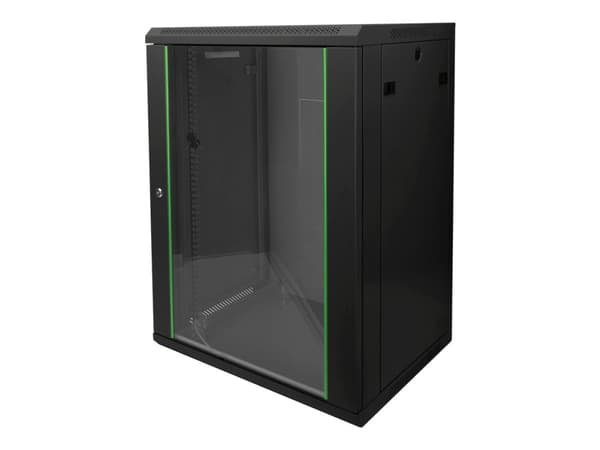 DIGITUS Dynamic Basic DN-19 16-U-EC-SW - Rack skåp - väggmontering - RAL 9005 - 16U - 19"