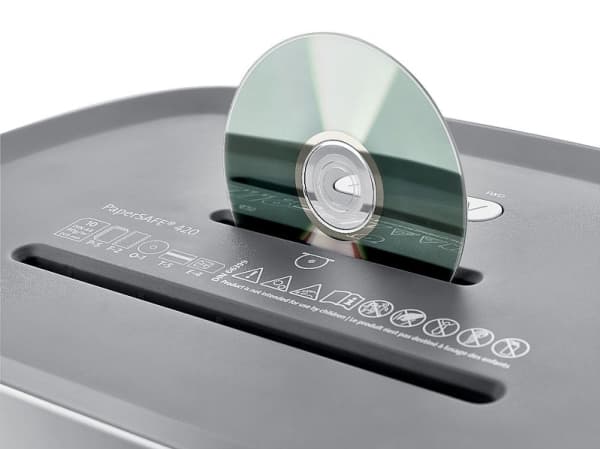 Dahle PS 420, Kryssmakulering, 2 x 15 mm, 25 l, 60 dB, Knapper, Berøringskontroll, 4 hjul