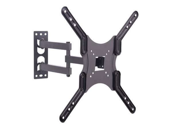 ART AR-61A - Brakett - for LCD-TV - metall - svart - skjermstørrelse: 19"-56" - monteringsgrensesnitt: inntil 400 x 400 mm - veggmonterbar