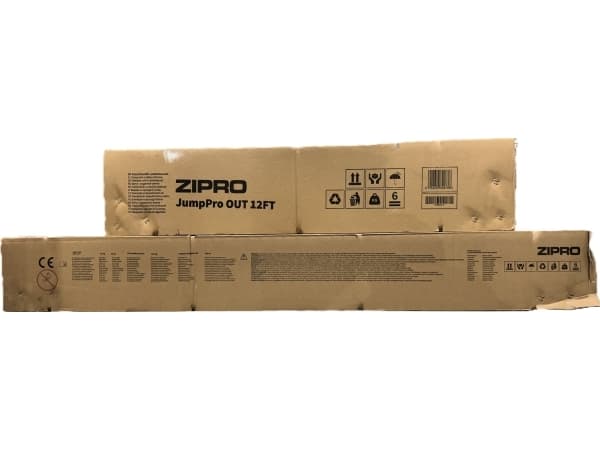 Zipro Jump Pro hagetrampolin med 12FT 374cm utvendig mesh + GRATIS skoveske!