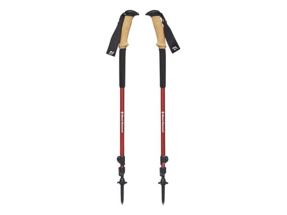 Black Diamond Wanderstock Trail Ergo Cork, Unisex, Teleskopisk, Vandring, I-grepp, Kork, Vridlås