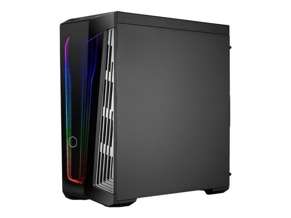 Cooler Master MasterBox 540, Työpöytä, PC, Musta, Läpinäkyvä, ATX, EATX, mikro ATX, Mini-ITX, Verkko, Muovi, Terästä, Karkaistu lasi, Sininen, Vihreä
