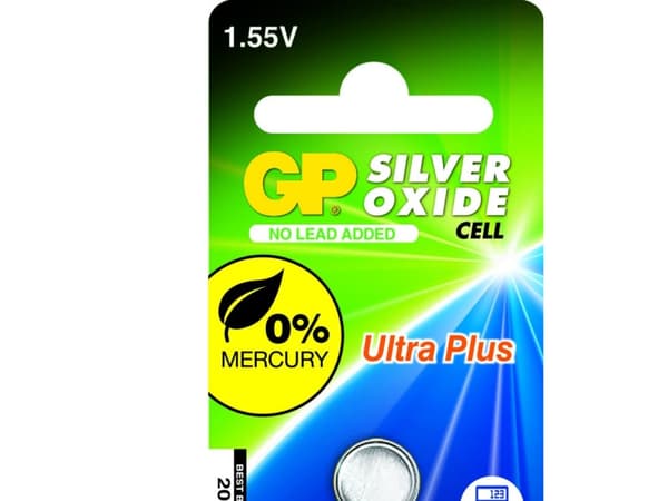 GP Batteries Silver Oxide Cell 389, Kertakäyttöinen akku, SR54, Hopea-oksidi (S), 1,55 V, 1 kpl, Ruostumaton teräs