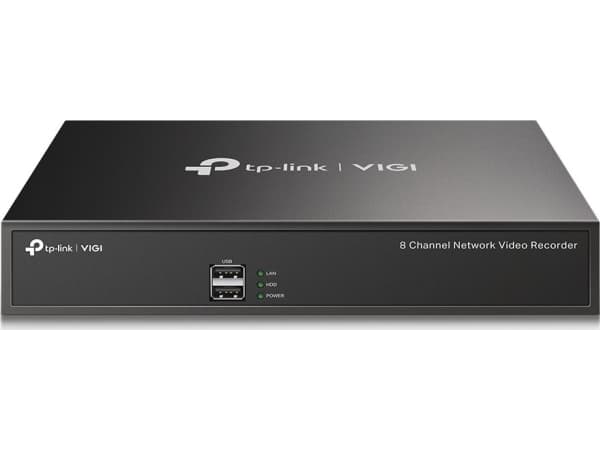 TP-Link VIGI NVR1008H nätverksvideobandspelare (NVR) 1U Svart