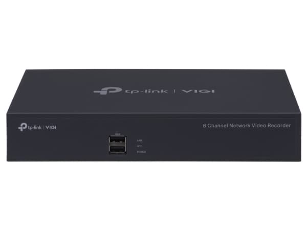 TP-Link VIGI NVR1008H nätverksvideobandspelare (NVR) 1U Svart