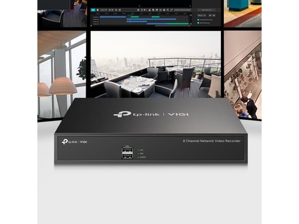 TP-Link VIGI NVR1008H, 8 kanaler, 1920 x 1080 piksler, 4 kanaler, 1080p, 1920 x 1080, 1280 x 720, 1440 x 900, 1280 x 1024, 80 Mbit/s