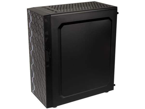 Kolink Inspire K8 - Midi-torn - ATX - genomskinlig sidopanel (härdat glas) - ingen strömförsörjning (ATX) - svart - USB/ljud