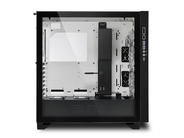 Sharkoon ELITE SHARK CA300H, Tower, PC, Valkoinen, ATX, EATX, mikro ATX, Mini-ITX, Metalli, Karkaistu lasi, Pelaaminen