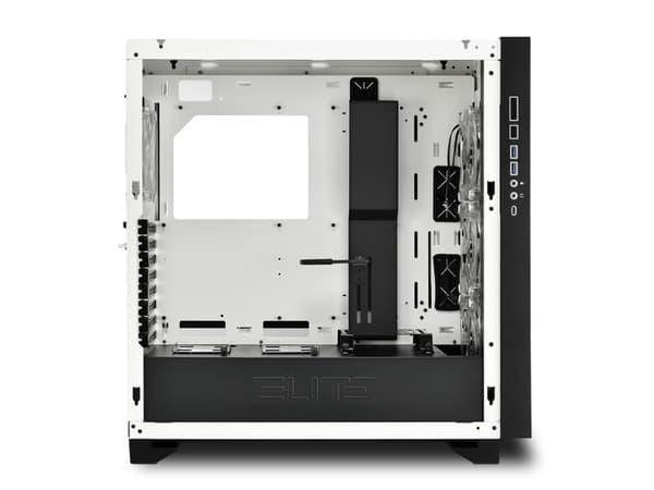 Sharkoon ELITE SHARK CA300H, Tower, PC, Valkoinen, ATX, EATX, mikro ATX, Mini-ITX, Metalli, Karkaistu lasi, Pelaaminen