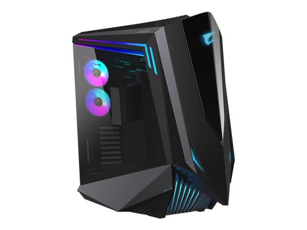AORUS C700 GLASS - FT - ATX - genomskinlig sidopanel (härdat glas) - ingen strömförsörjning (ATX) - svart - USB/Audio/HDMI