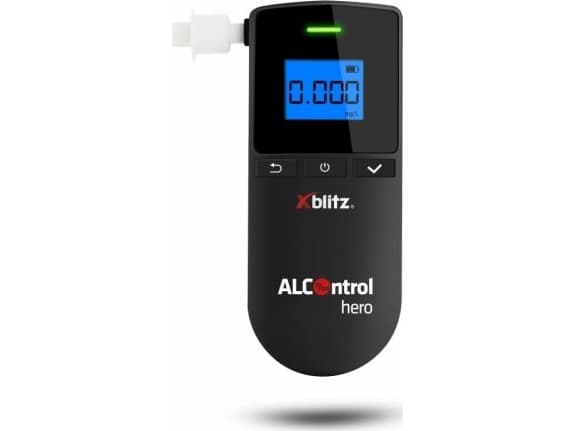 Xblitz Hero, Musta, Platina–sähkökemiallinen anturi, 0,166666667 min, LCD, 0 - 40 °C, 0 - 50 °C