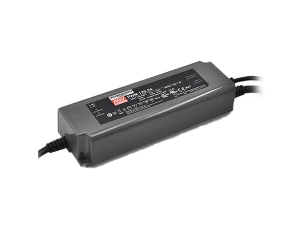MEAN WELL PWM-120-24BLE, Innendørs, 90-305 V, 120 W, 24 V, 5 A, Overoppheting Sort