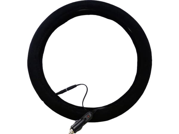 HP Autozubehör Lenkradbezug Heizbar 12V Ratbetræk (Ø) 38 cm Sort