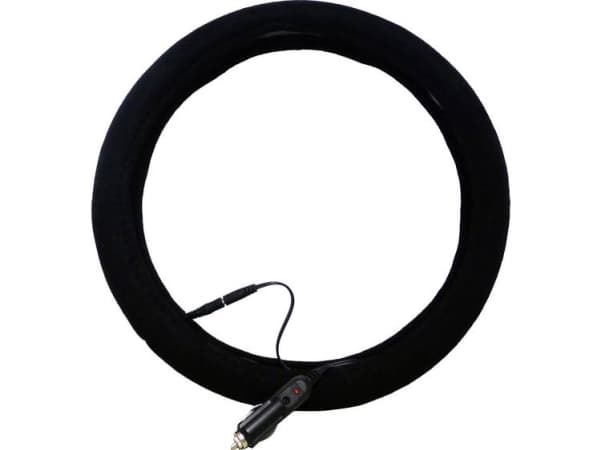 HP Autozubehör Lenkradbezug Heizbar 12V Ratbetræk (Ø) 38 cm Sort