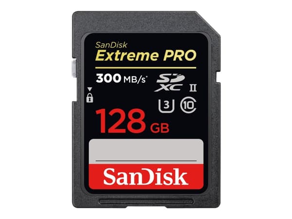 SanDisk Extreme Pro - Flashminnekort - 128 GB - UHS-II U3 / Class10 - 1733x/2000x - SDXC UHS-II