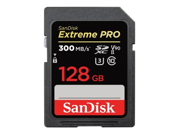 SanDisk Extreme Pro - Flashminnekort - 128 GB - UHS-II U3 / Class10 - 1733x/2000x - SDXC UHS-II