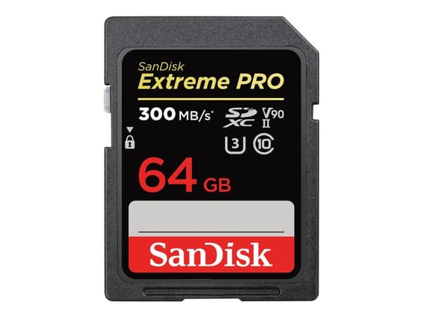SanDisk Extreme Pro - Flashminnekort - 64 GB - UHS-II U3 / Class10 - 1733x/2000x - SDXC UHS-II