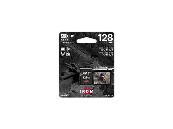 Goodram IRDM, 128 GB, SDXC, UHS-I, 100 MB/s, 70 MB/s, Class 3 (U3)