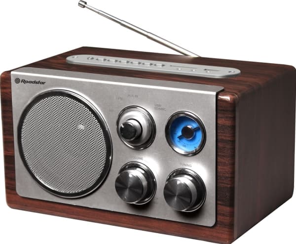 Roadstar HRA-1345US, Bärbar, Analog, FM, MW, 3,5 W, 1-vägs, Trä
