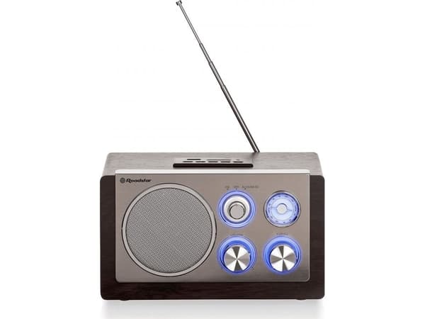 Roadstar HRA-1345US, Bärbar, Analog, FM, MW, 3,5 W, 1-vägs, Trä