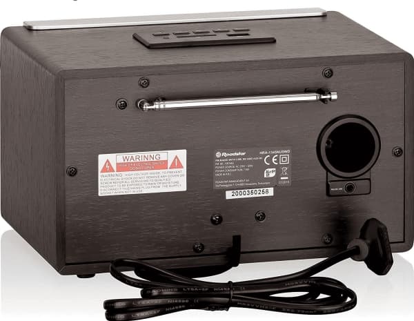 Roadstar HRA-1345US, Bärbar, Analog, FM, MW, 3,5 W, 1-vägs, Trä