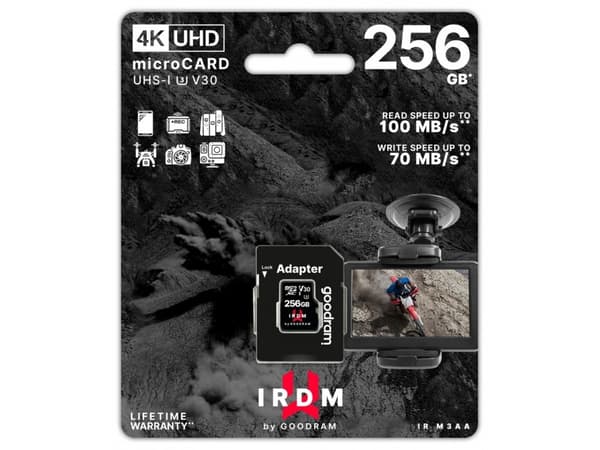 Goodram IRDM 256GB MicroSDXC Class 10 UHS-I 100MB/s 70MB/s