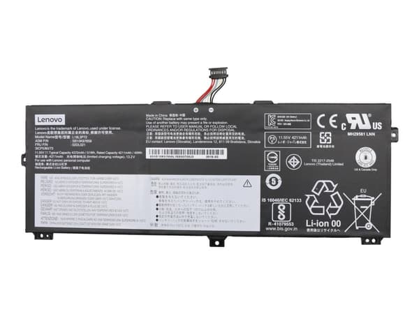 LG Chem L18L3P72 - Batteri til bærbar PC - litiumion - 3-cellers - 4372 mAh - 51 Wh - FRU - for ThinkPad X390 Yoga 20NN, 20NQ