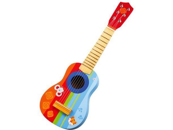Sevi Colorful, wooden guitar with a mouse and a kitten (82012)
