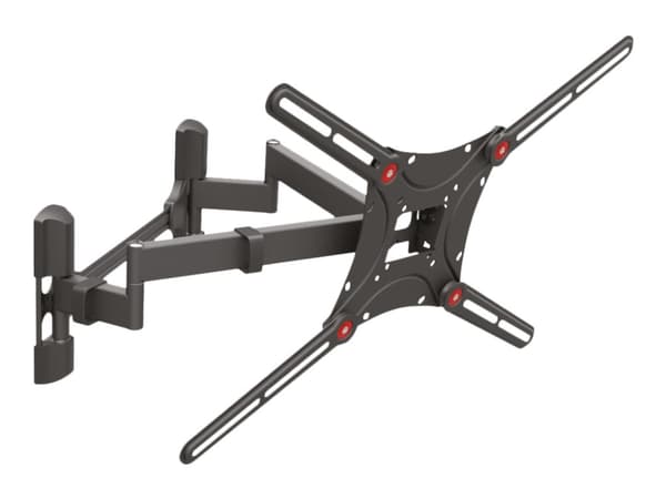 Barkan BM464 - Monteringssett (leddarm) - full bevegelse - for flatpanel - svart - skjermstørrelse: 13"-90" - veggmonterbar