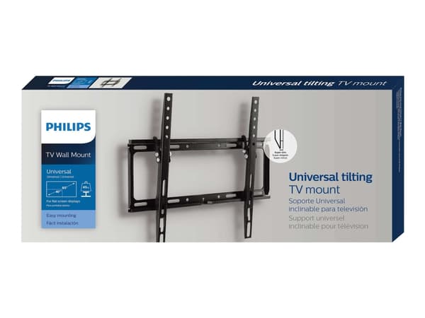 Philips SQM7442 - Monteringssett (veggplate, 2 braketter) - for LCD TV / kurvet LCD TV - skjermstørrelse: inntil 65" - veggmonterbar