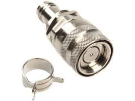 Koolance QD3 Female Quick Disconnect No-Spill Coupling, Panel Barb for ID 10mm (3/8in) - Kobler for væskekjølesystem
