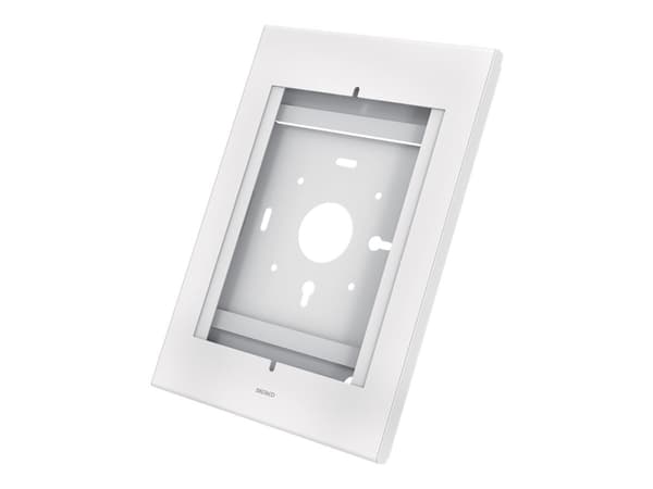 DELTACO Office ARM-0501 - Hölje - för surfplatta - låsbar - stål, plast - matt vit - skärmstorlek: 9.7"-12.9" - monteringsgränssnitt: 75 x 75 mm - vä