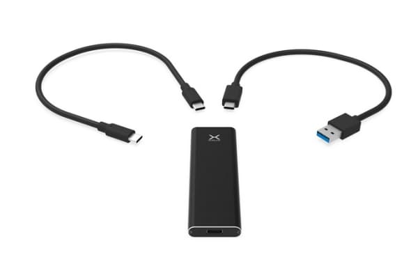 KRUX KRX0058, SSD-kabinett, M.2, M.2, USB-tilkobling, Sort