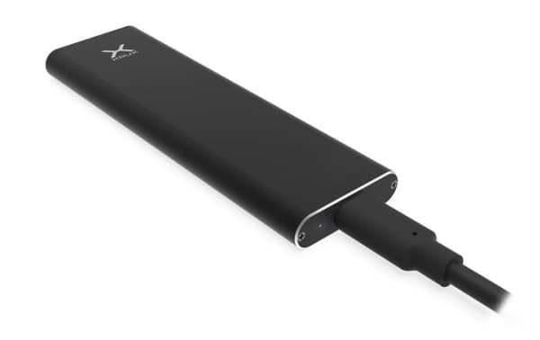 KRUX KRX0058, SSD-kabinett, M.2, M.2, USB-tilkobling, Sort Sort
