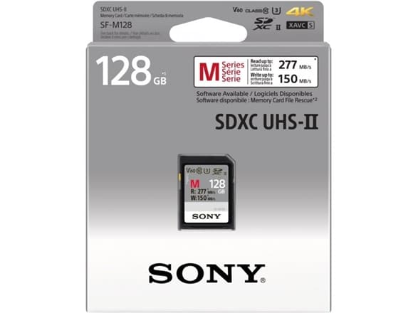 Sony SF-M Series Tough SF-M128T - Flash-minneskort - 128 GB - Video Class V60 / UHS-II U3 / Class10 - SDXC UHS-II