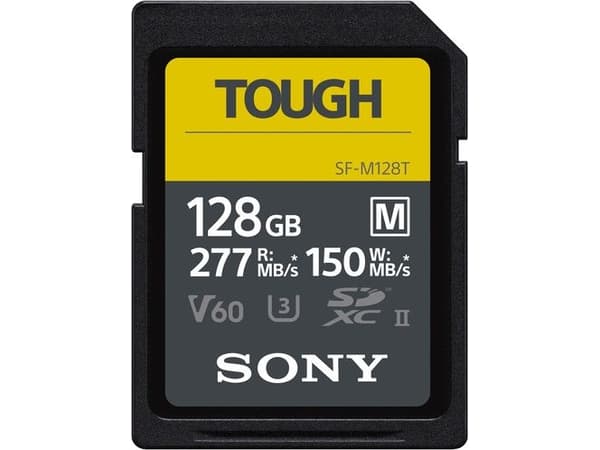 Sony SF-M Series Tough SF-M128T - Flash-minneskort - 128 GB - Video Class V60 / UHS-II U3 / Class10 - SDXC UHS-II