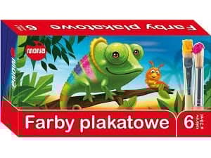 Pulio Mona Poster målarfärg 6 färger 20 ml