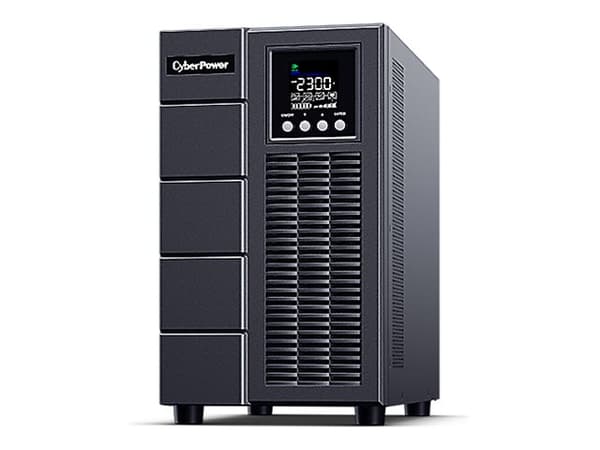 CyberPower OLS3000EA, Taajuuden kaksoismuunnos (verkossa), 3 kVA, 2700 W, Pure sine, 190 V, 300 V