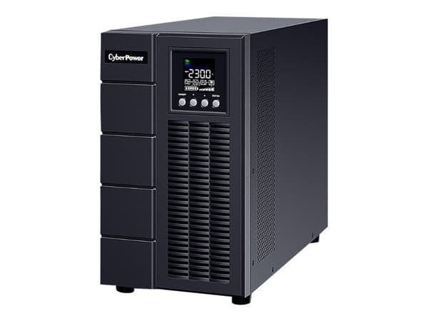 CyberPower Online S Series OLS3000EA - UPS - AC 230 V - 2700 Watt - 3000 VA - 9 At - RS-232, USB - utgangskontakter: 8 - aktiv PFC - svart Sort
