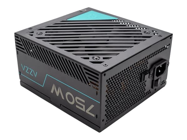 AZZA - Strømforsyning (intern) - ATX12V 2.4/ EPS12V 2.92 - 80 PLUS Gold - AC 100-240 V - 750 watt Sort