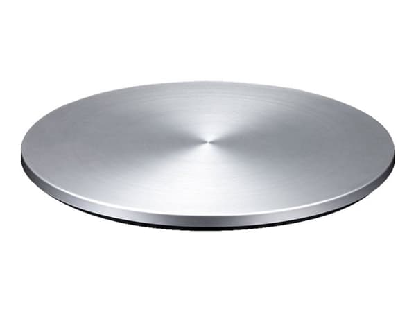 JustMobile AluDisc, 906 g, Musta, Hopea