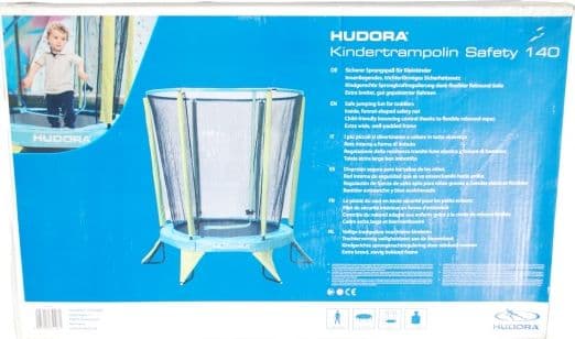 Hudora Safety trädgårdsrampolin med internt nät 4.5 FT 140 cm