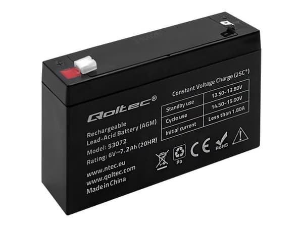 Qoltec - UPS-batteri - 1 x batteri - blysyre - 7.2 Ah