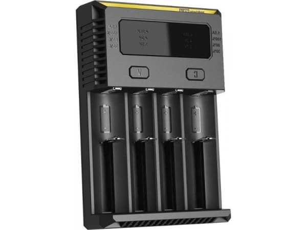 Nitecore NYHET i4, Lithium jern fosfat (LiFePO4), Lithium-Ion (Li-Ion), Nikkel-Metalhydrid (NiMH), AA, AAA, AAAA, C, D